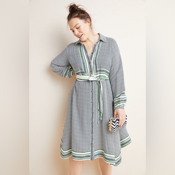 Maeve A+ Anthropologie Constantine Midi Dress - Picture 1 of 16